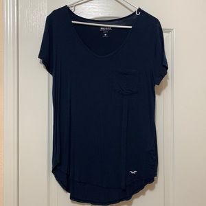Blue Hollister easy tee
